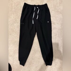 Figs High Waisted Uman Relaxed Jogger Scrub Pants - Color Black